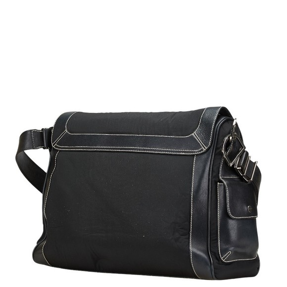 Versace Bag Shoulder black leather - Picture 1 of 8